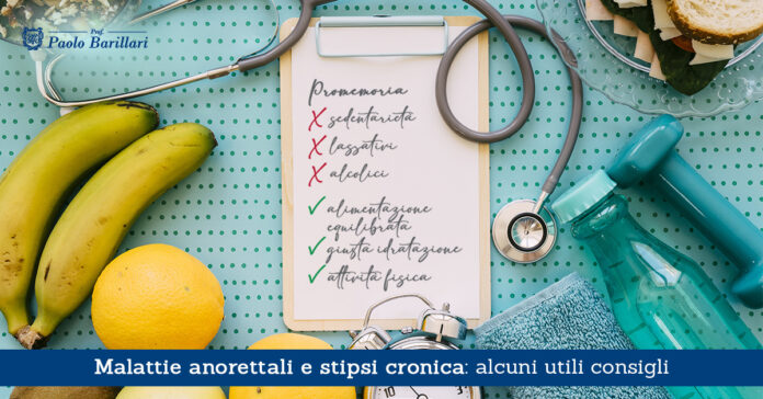 Malattie anorettali e stipsi cronica, alcuni utili consigli - Il Blog del Prof. Paolo Barillari